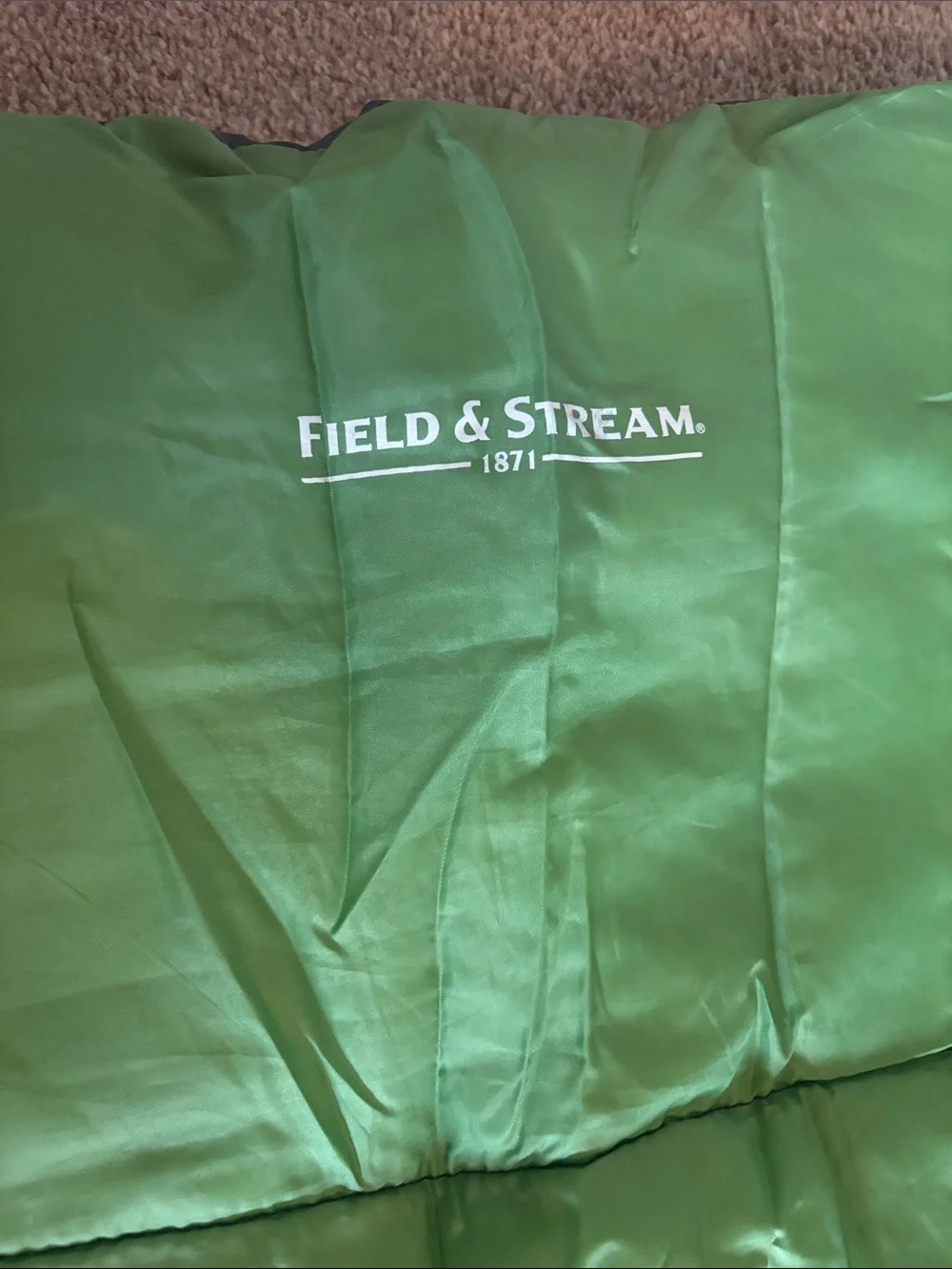 Field & Stream Green Quilted Sleeping Pad Blanket